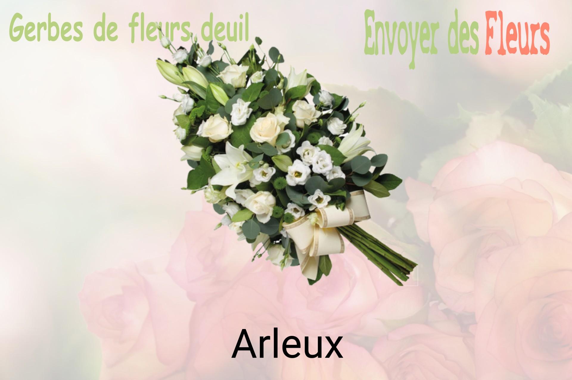 Gerbe de fleurs de deuil livrée à Arleux